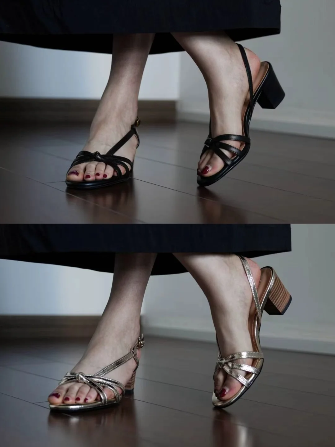 法式女人的夏日秘密武器：细带凉鞋