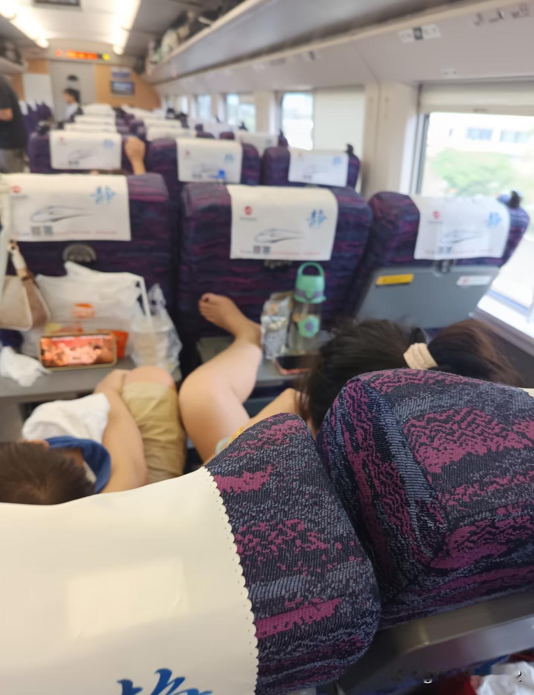 我坐高铁或者头都不会靠，回家衣服丢洗衣机加滴露，其实小桌板还好，不渗透有人擦，座