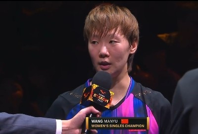 王曼昱: 抱着学习和挑战的心态跟莎莎打, 这次大满贯收获价值很大