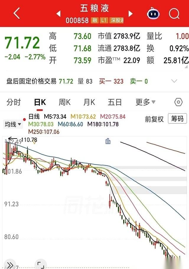 一个湖北大哥，跟五粮液这只票，死磕了整整四年。前前后后砸进去快66万，今天账户