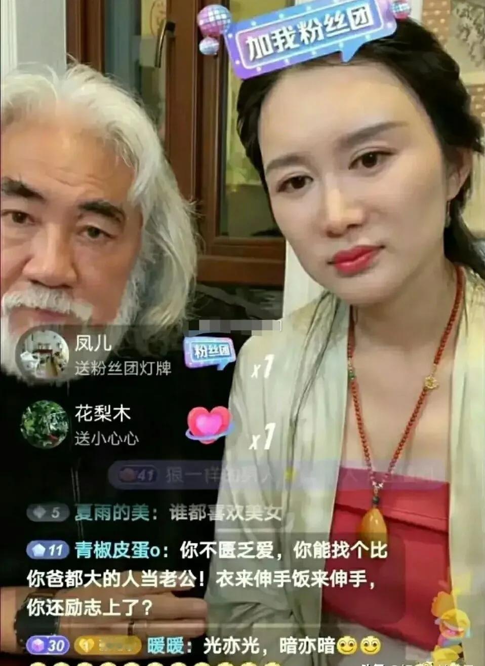 75岁的张纪中竟然还在和老婆备孕，打算生第五胎[？？？]最近这两口子直播