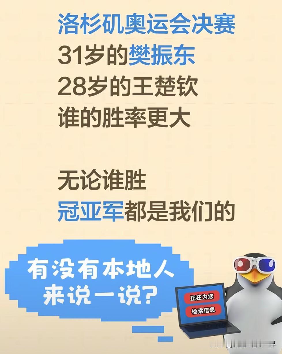 2028年洛杉矶奥运会樊振东和王楚钦，谁拿男单冠军的概率大？首先运动员能早点打出