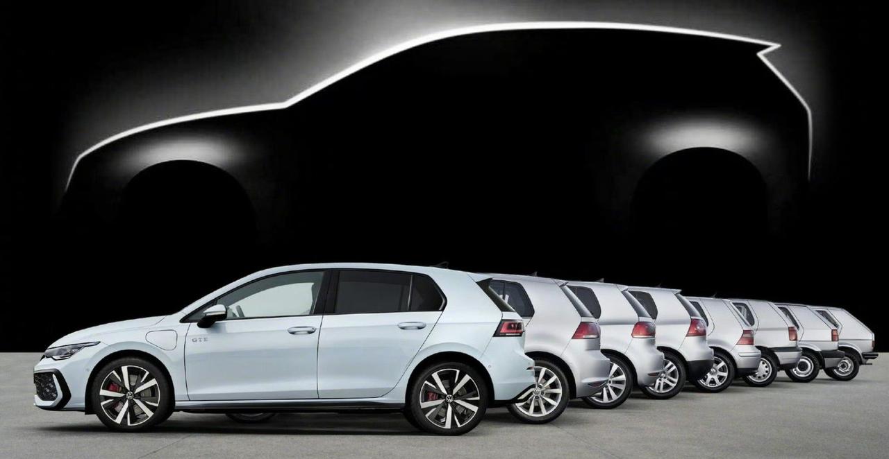 九代高尔夫发预告图，定名ID.Golf，首款纯电高尔夫，新平台+新软件系统，8