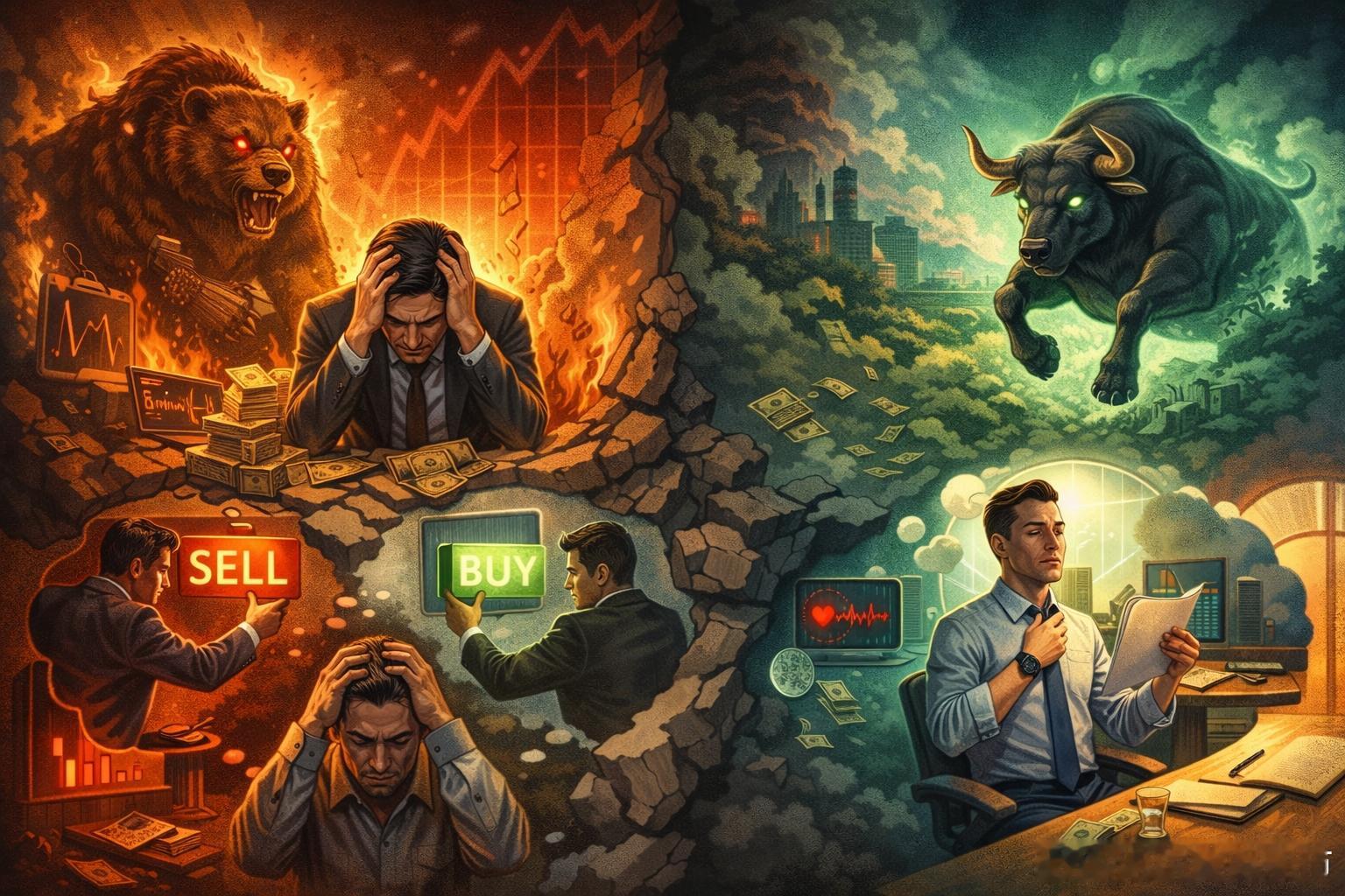 老牛的子夜沉思职业投资者也会翻车：情绪化交易的底层机制与自救四步法情绪化交易这
