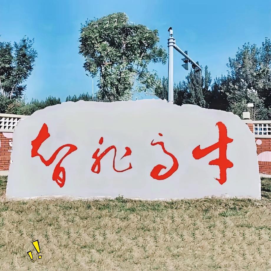 路边这块刻字石头难住不少路人，好多人瞅半天都辨认不出上面的文字！字体是流畅的草