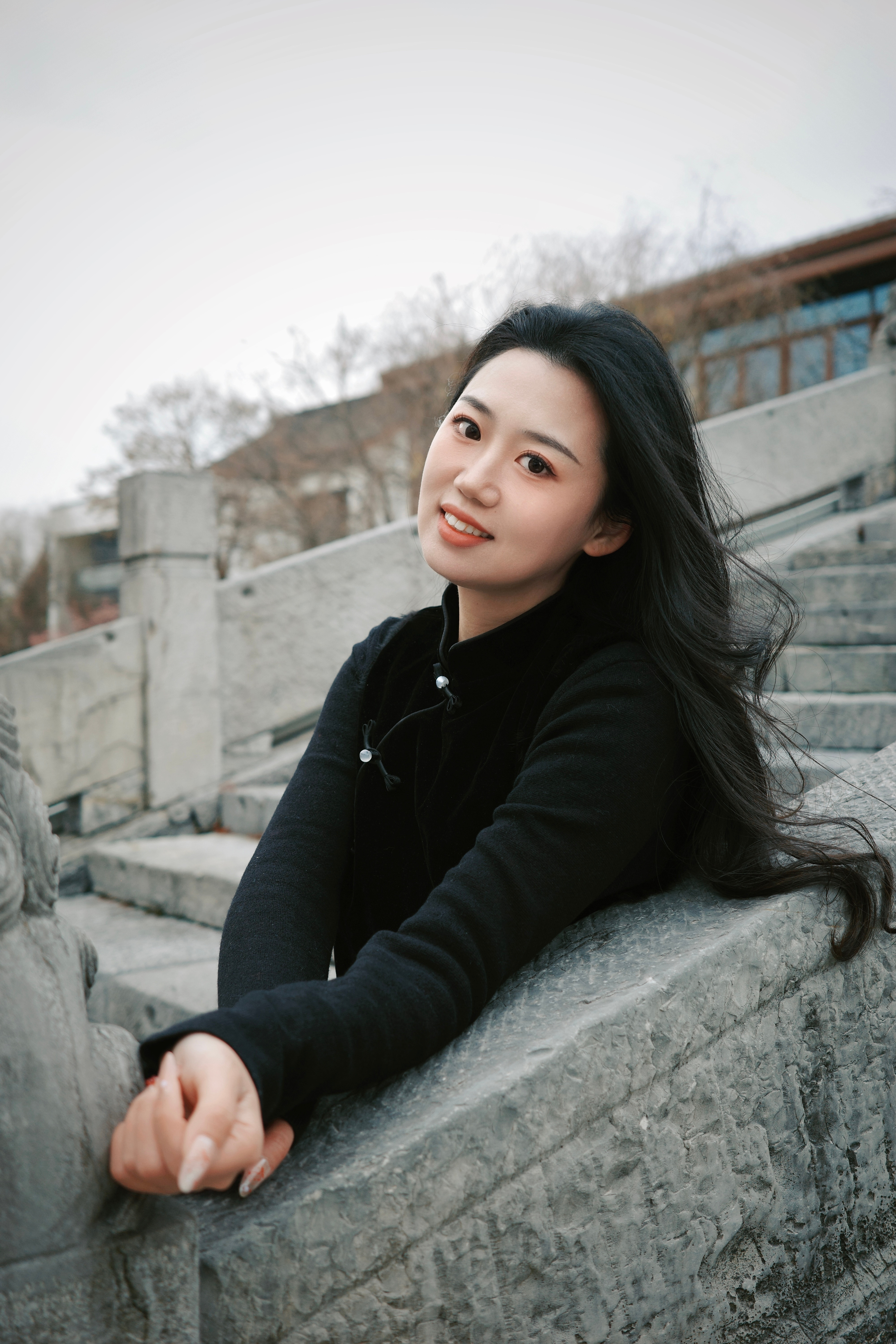 in广富林遗址公园🎐以及被风吹成冰棍这天也太冷了