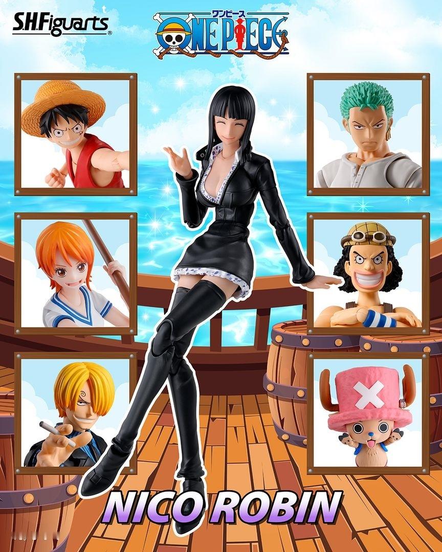 海贼王周边S.H.Figuarts「妮可·罗宾-司法岛-」可动手办公布！预计2