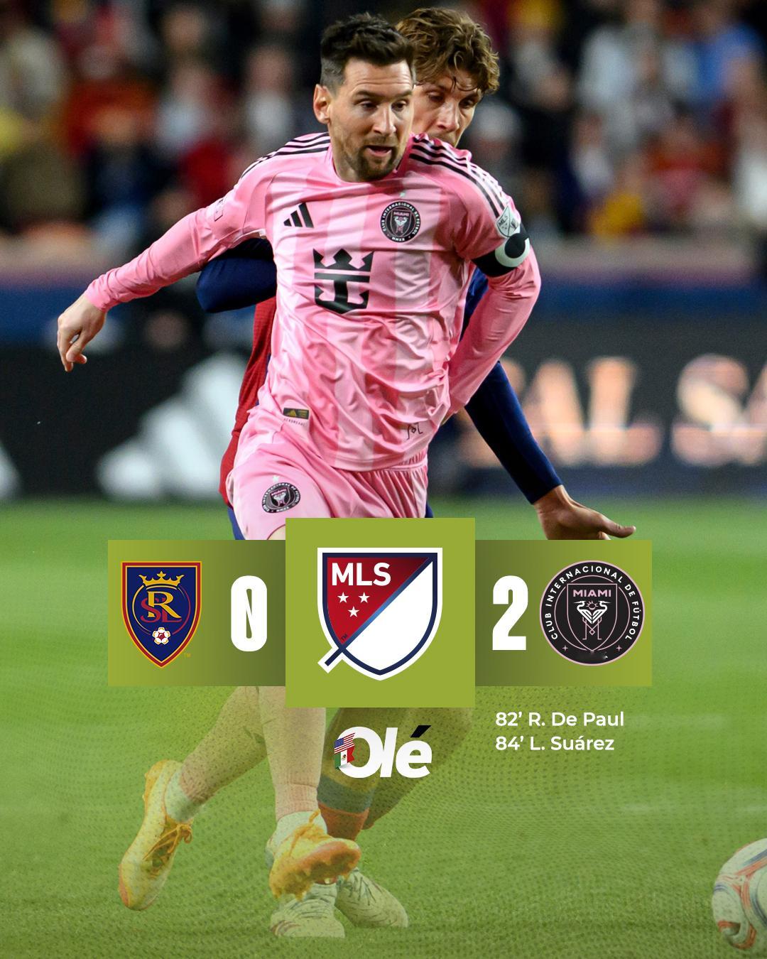 皇家盐湖城0比2迈阿密国际美职联第9轮，迈阿密国际客场2比0皇家盐湖城！80