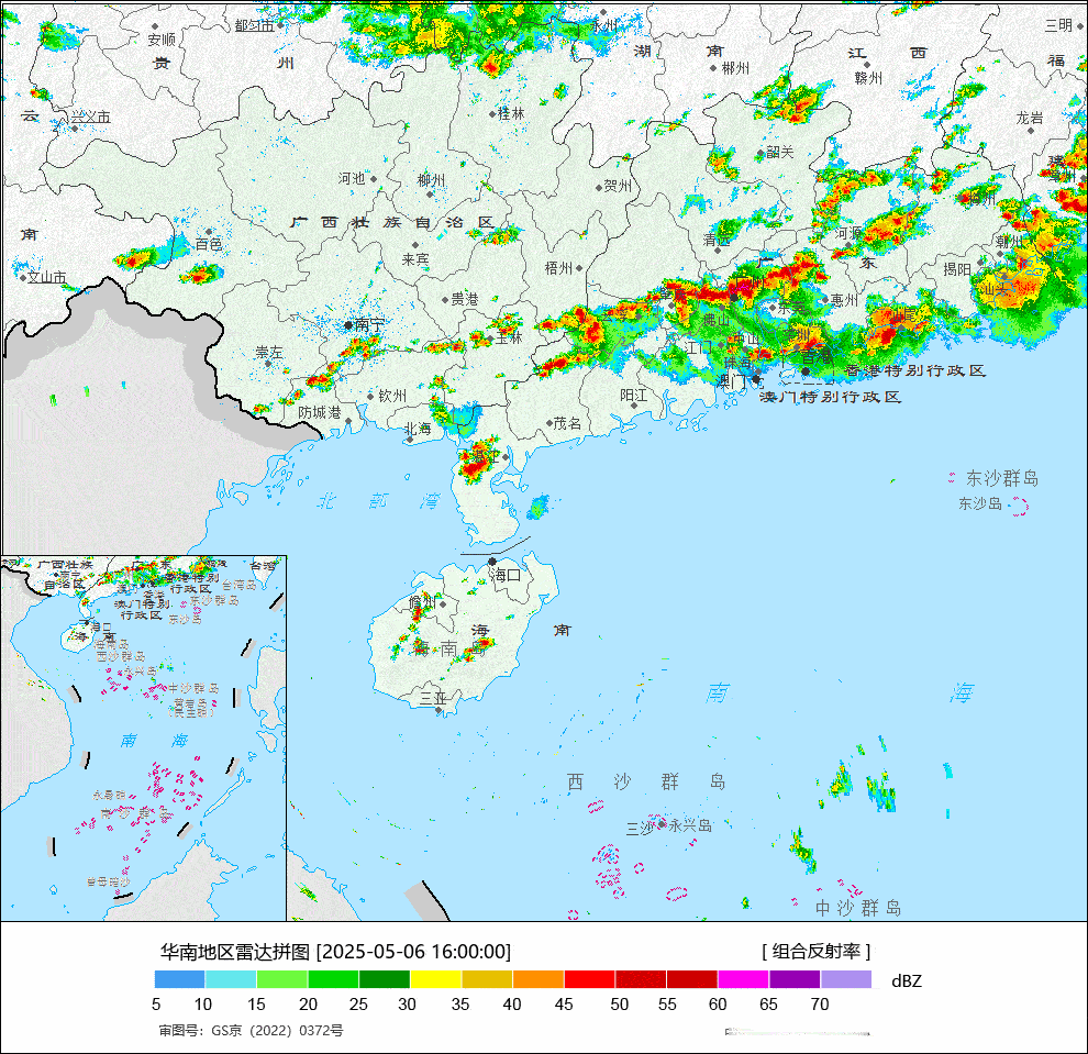 广东进入疯狂倒水模式今天16-17时，广东多地出现了短时强降雨，信宜、三水单小