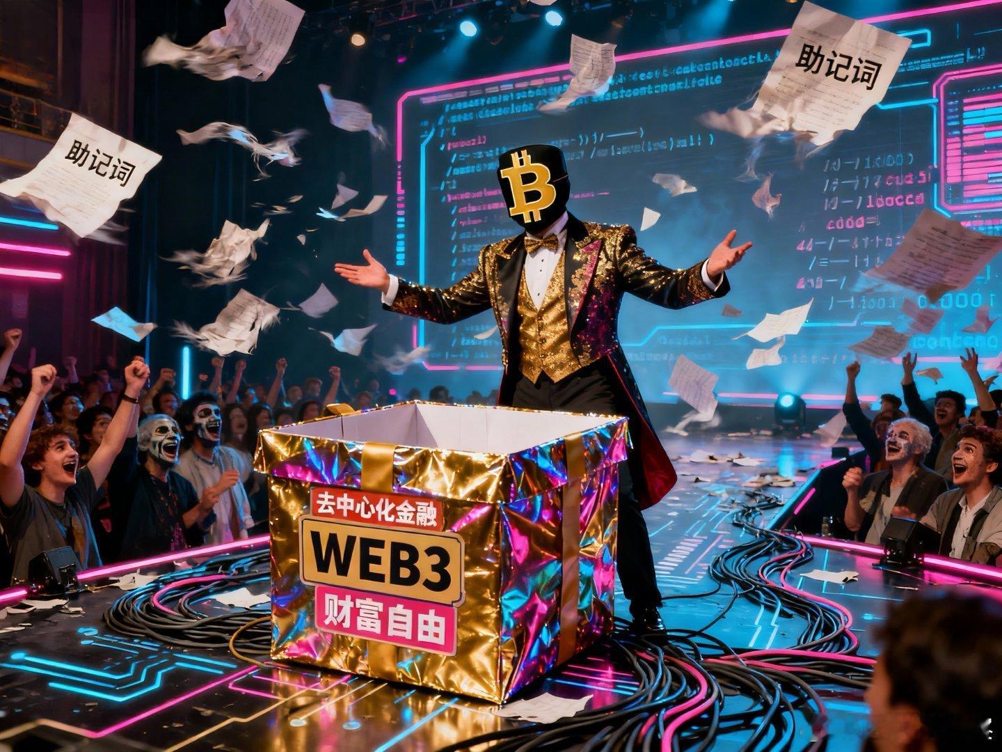 币圈，王婆卖瓜自卖自夸的，很多概念是伪命题，很多东西经不起推敲。整个币圈是一场不