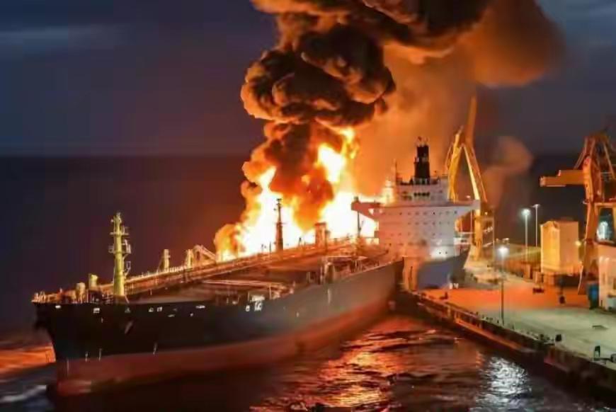 乌军这回真是下了狠手，专挑俄罗斯的能源命门打。克拉斯诺达尔的油轮刚被无人机砸中，