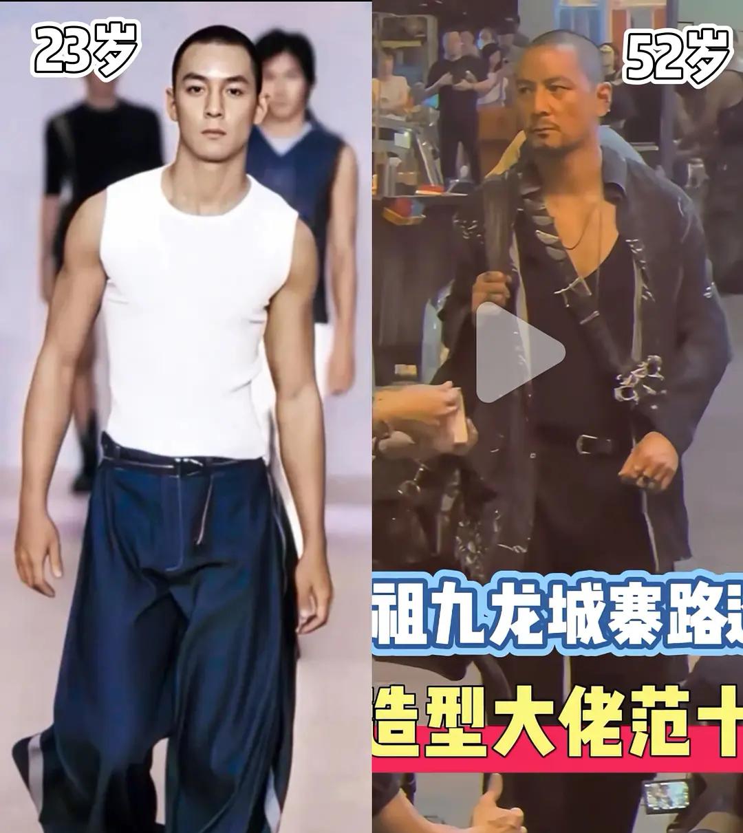 乍一看，以为吴彦祖的颜值彻底走下神坛；细一看，五官还是帅，只不过真帅哥是真不在乎