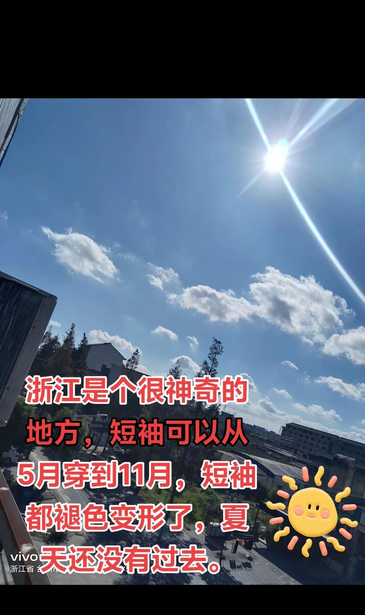 曾经的浙江四季分明如今只剩下两季真神奇一件短袖从5月穿到11月短袖都