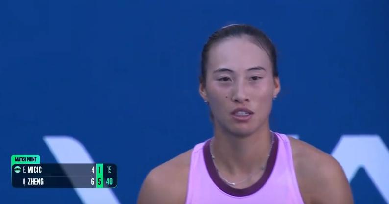 郑钦文6-4,6-1米契奇晋级雅典8强收获54分1/4可能对克雷奇科娃
