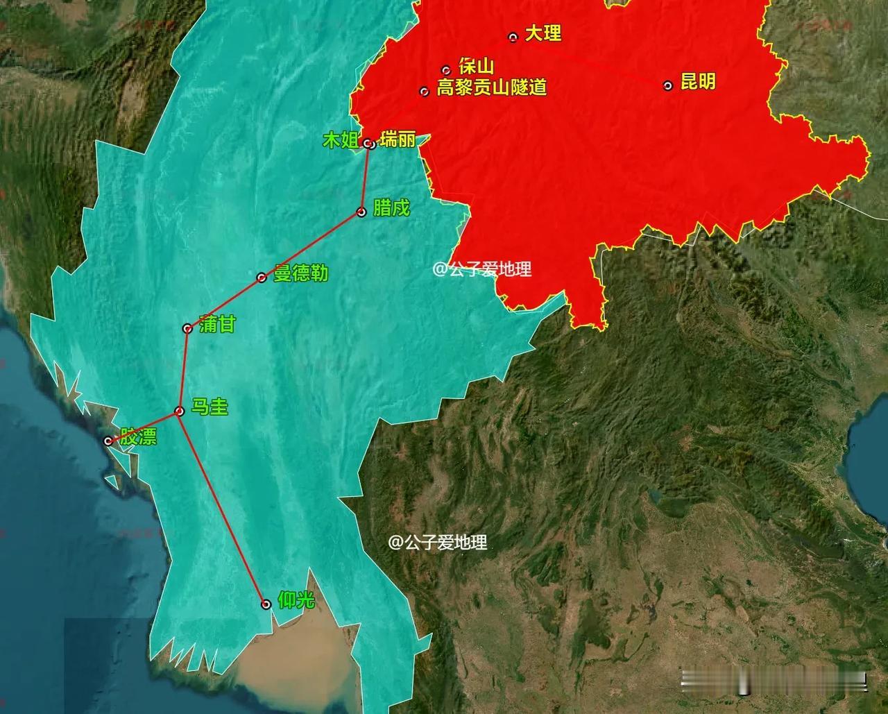 中缅铁路突破进展，印度洋出海通道，重大利好消息传来。从6000公里到830公里
