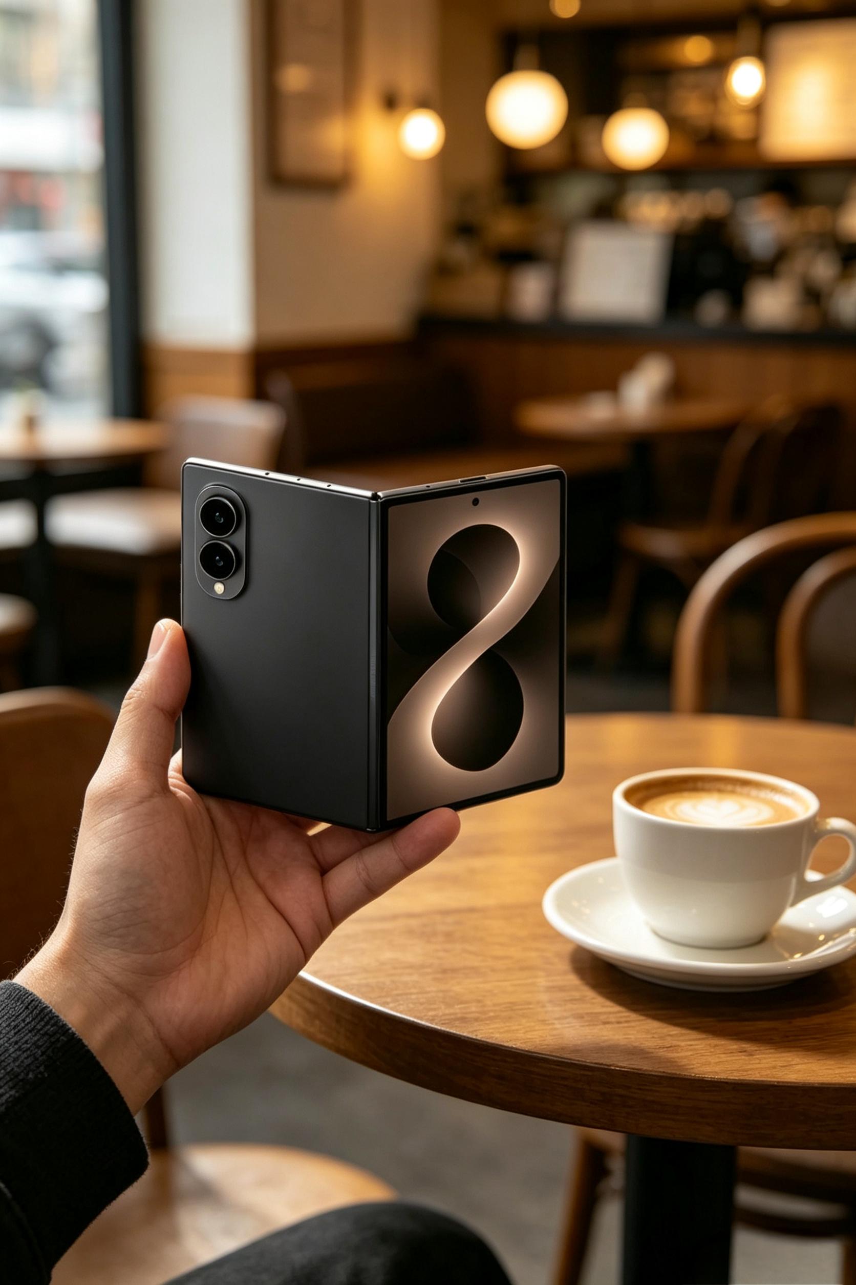 三星阔折叠渲染图依旧方方正正，依旧手感硬朗在折叠屏方面三星真是起了个大早赶了个晚