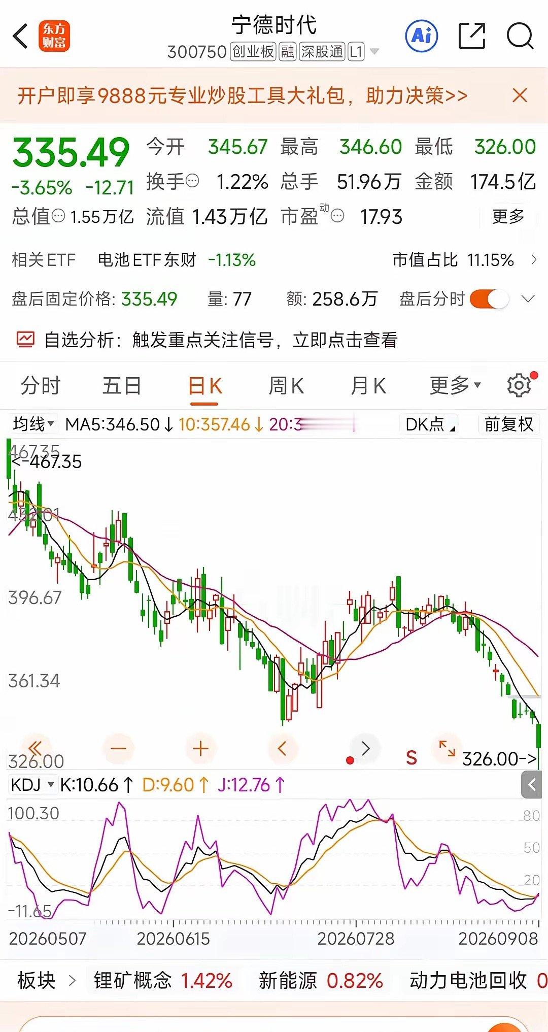 今天宁德时代股价大跌，消息面收到一张“退场时间表”​理想汽车一则推送，轻描淡写：新MEGA先用宁德电