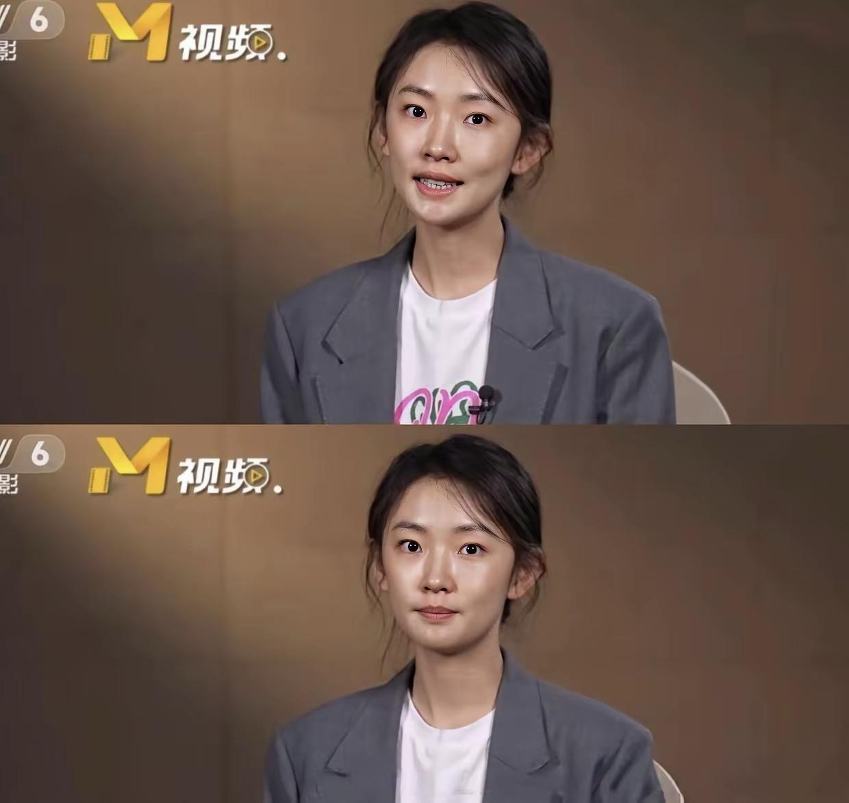 这姑娘真实在啊，顶着一张大白脸就上央视了