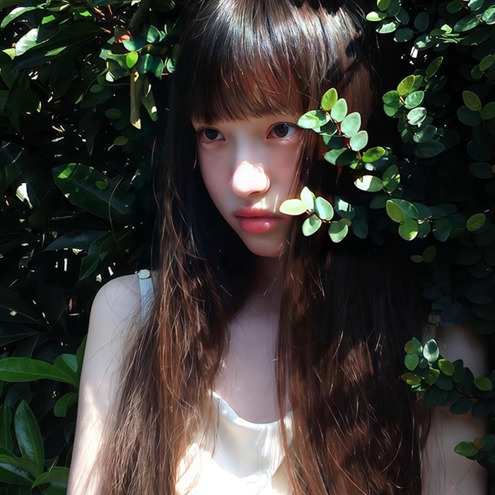 治愈系少女壁纸头像绿色系头像/ins氧气感/森系少女/氛围感