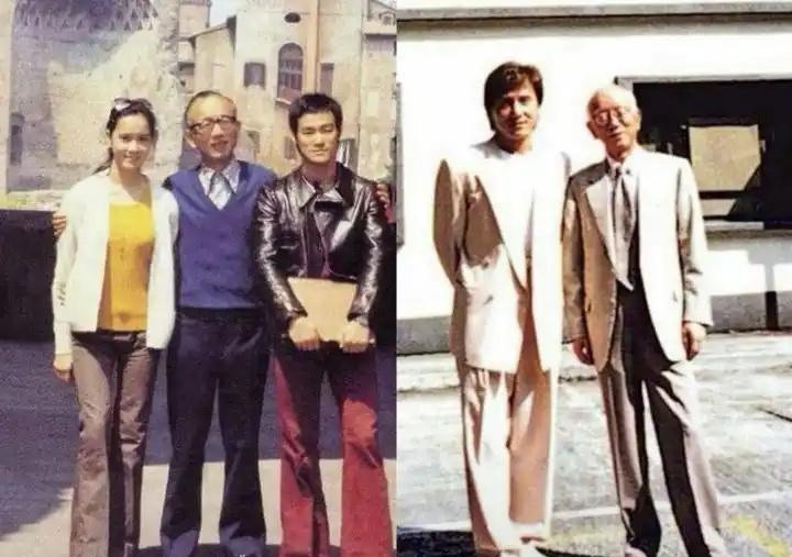 李小龙的个子真小啊，估计才一米六左右！