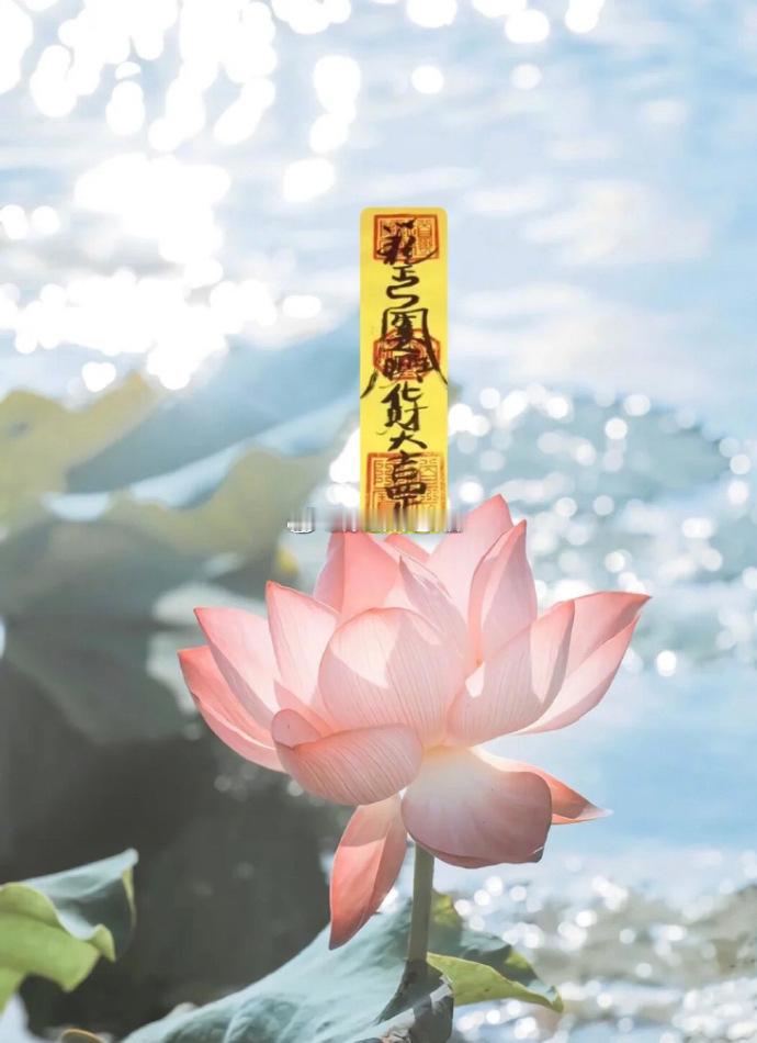 恭喜你，福莲已开，日行一善，功德圆满，诸佛菩萨常伴左右，保佑你一生平安。财富日渐