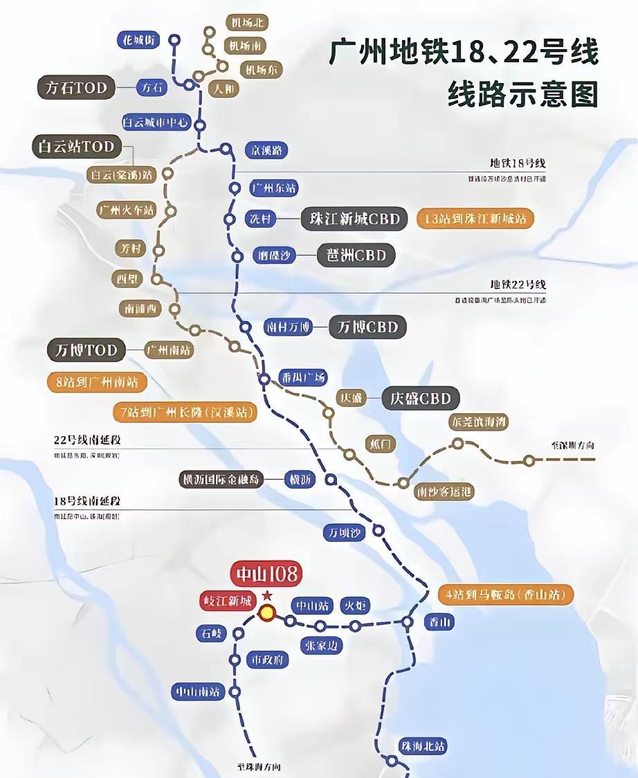 如今的广州终于想通了，接连干了两票大手笔，促进了黄金内湾的连通！那就是修了18