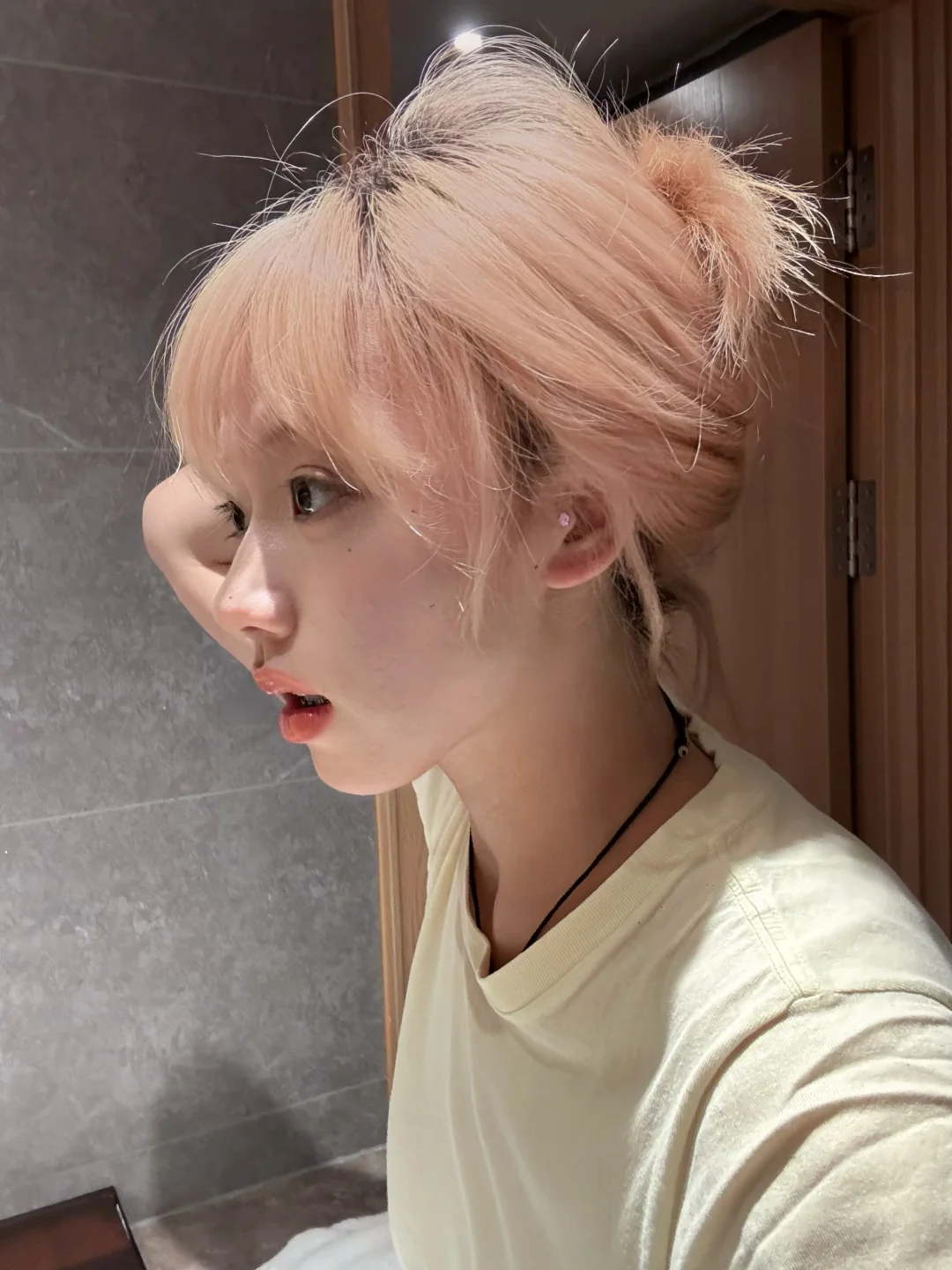 谁懂自己洗出来的粉发