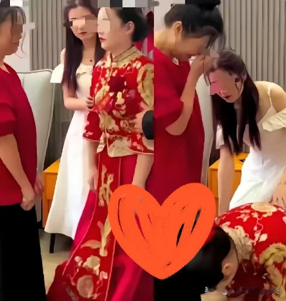 刚化完美美的新娘妆，正要出门迎接宾客，她随口问老妈：“那六十万彩礼放哪儿啦？”