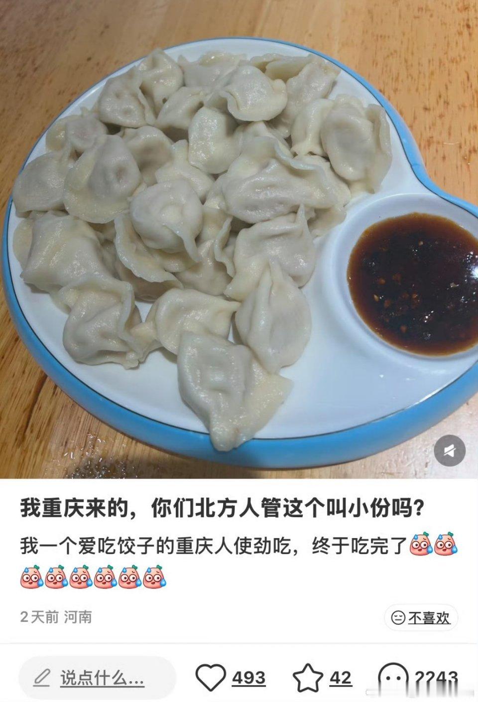 北方的小份饺子