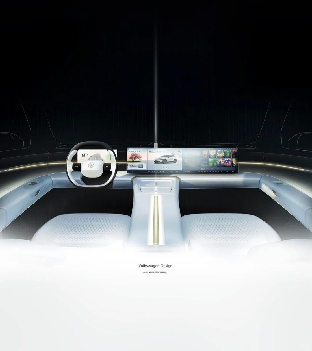 这大众新车的设计“鹏”味简直拉满了，八九不离十就是大众跟小鹏合作的，给旗下与众品