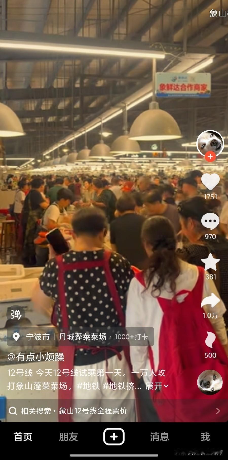 就在昨天，宁波地铁12号线开始了试乘，挤得人山人海。这一下没有网友说是外地人了