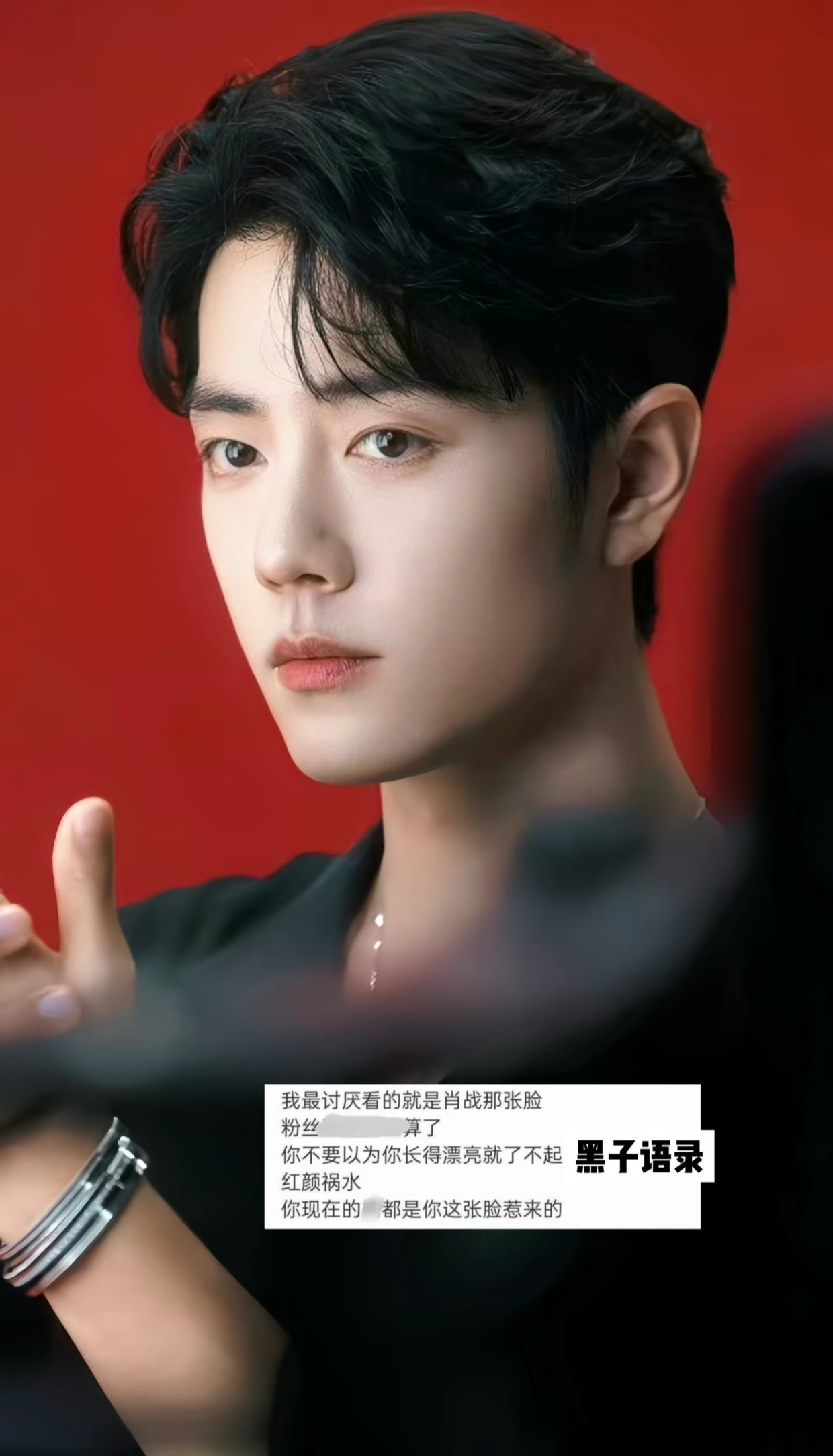 其实你们只是恨，肖战这张脸没长在自担脸上吧