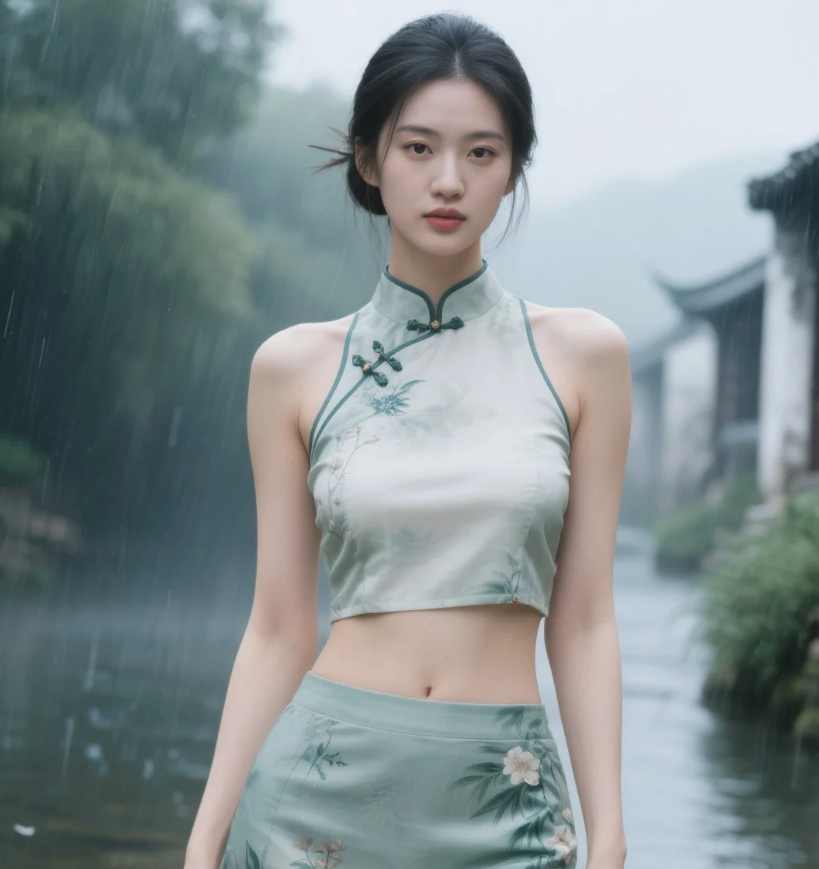 溪水流过江南小镇，也流进了我的心田