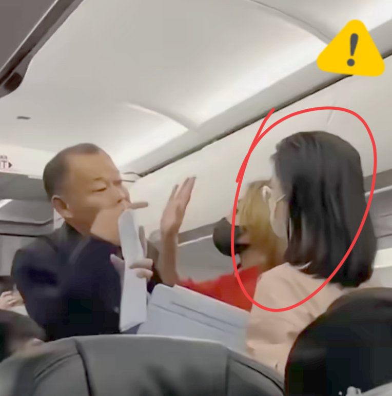 大无语事件！在广州飞吉隆坡的航班上，大爷让空姐讲中文，竟遭美籍华人女子嘲讽，说