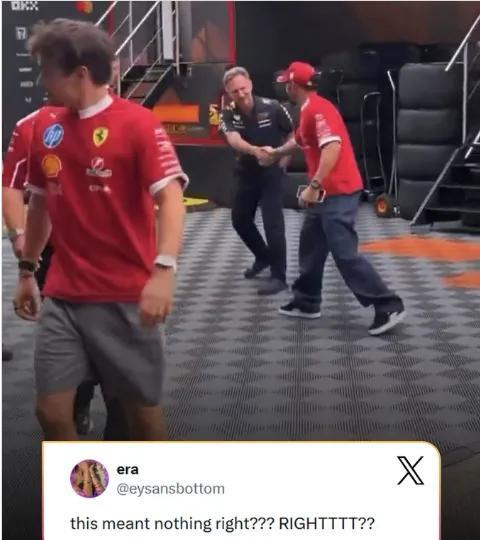 #f1#霍纳与汉密尔顿的握手照片在围场再一次引发了关于他可能转投法拉利的新猜测
