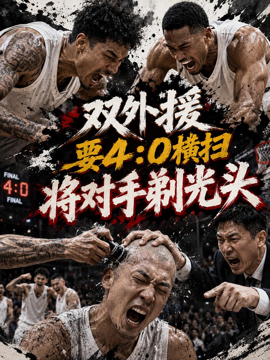 两名超级外援正憋着一股劲，想在总决赛G4联手将对手打成4:0，并剃成一个光头。当