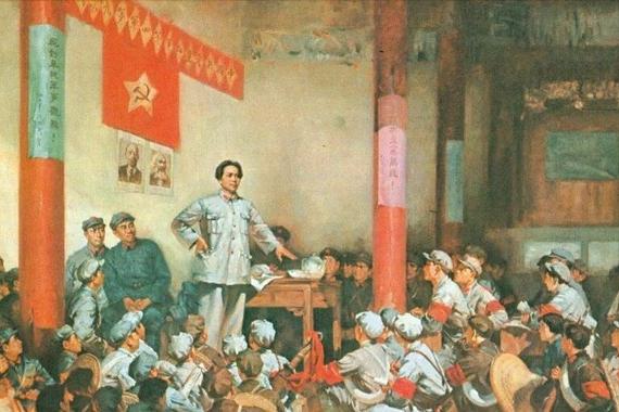 红四军七大之后，毛主席失去了前委书记的领导职务，被派到闽西指导工作，毛主席很是失