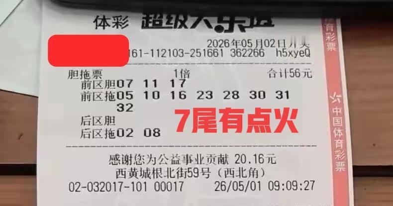 7尾有点火啊！各位，这么多胆拖票，全都是7尾胆码，既然这样的话，那就不要怪主任下