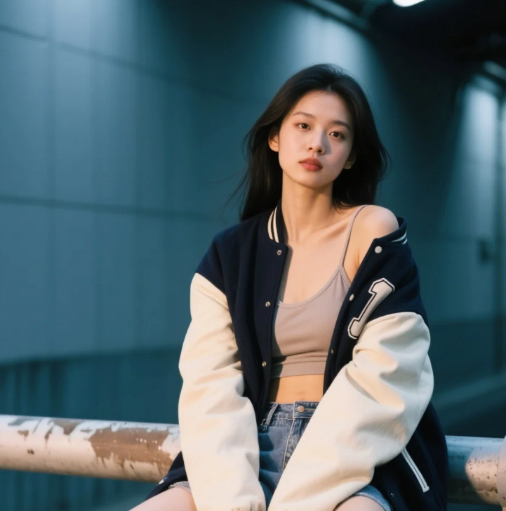 街头棒球风，酷美女孩的OOTD模板