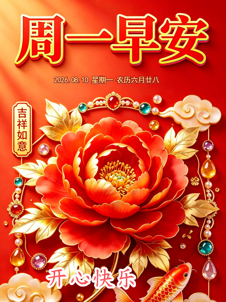 🌺💝愿时光不老💖🌸💞²⁰²⁶/8.10.六月廿八☀️⛵️周一,秋天