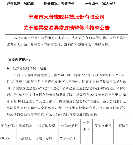 突发! 11连板大牛股, 再次停牌核查!