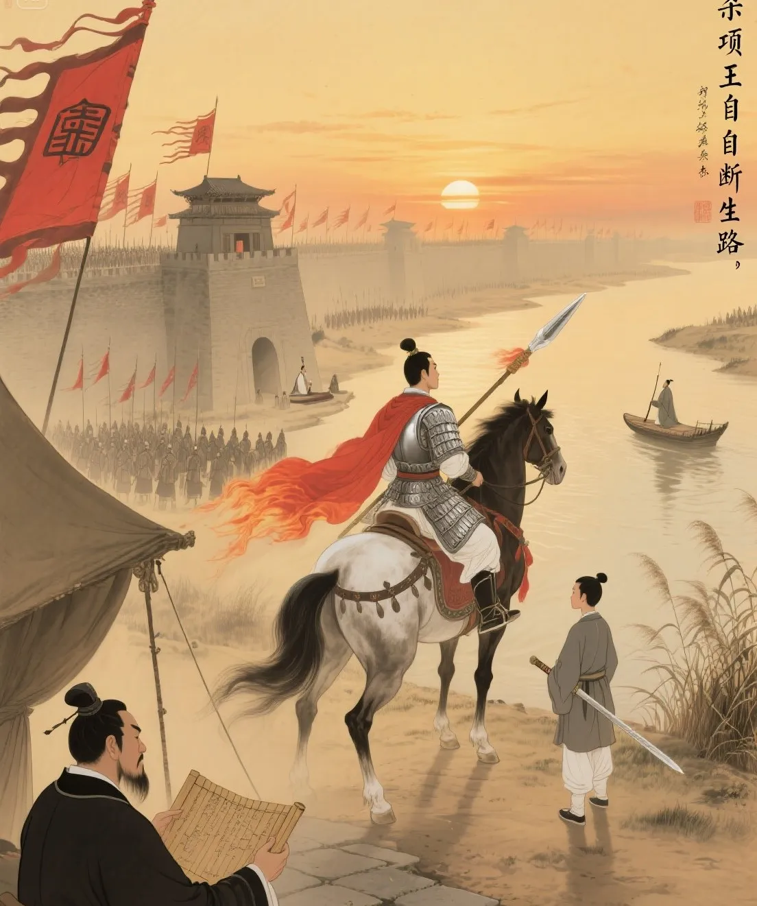 韩信这辈子最大的错，就是把项羽逼上了绝路。亥下之战，他带着三十万大军将项羽围得水