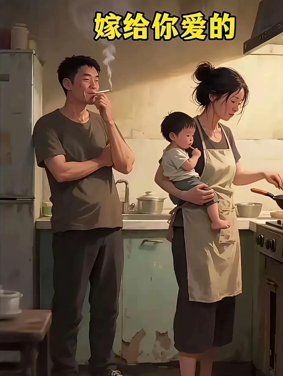 这一组图片看完令我沉默了。女人应该嫁给爱自己的男人,还是自己爱的男人？我觉