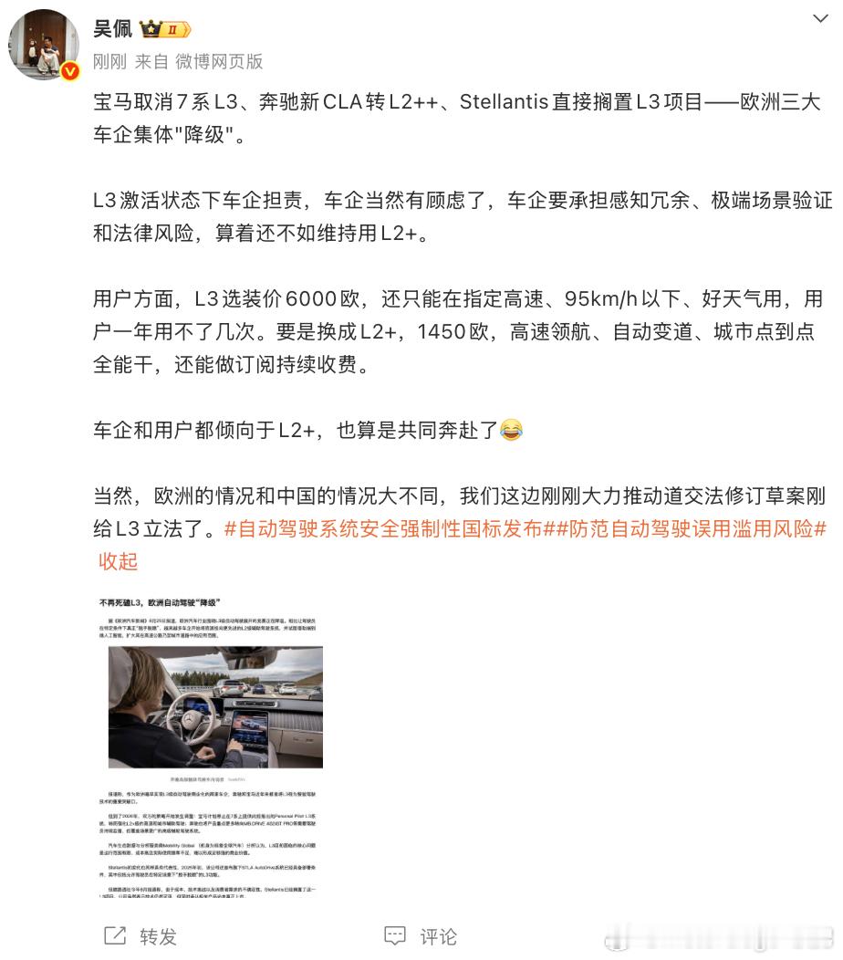 宝马取消7系L3，我觉得跟车型定位也有关，本身定位行政级，但毕竟时蓝天白云的宝马。要么车主开车时，希