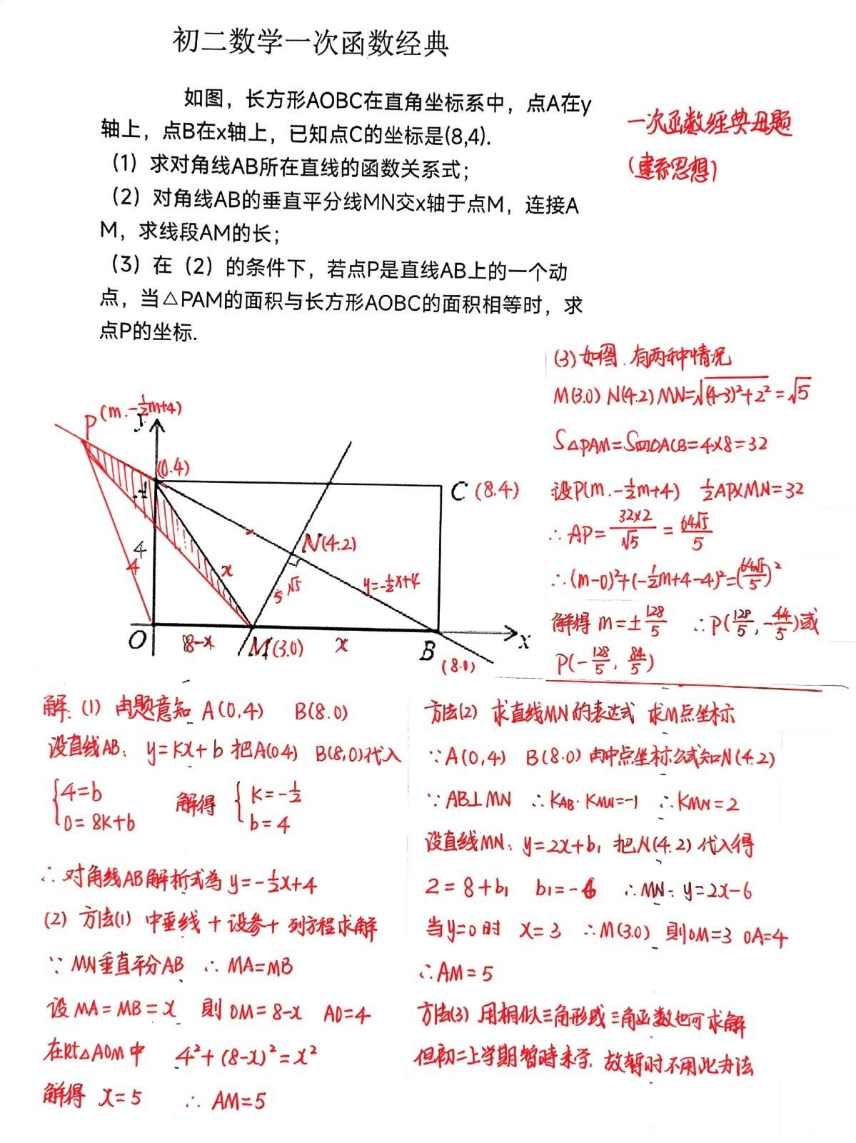 初二数学一次函数必备基本技能，给大家总结了5点，掌握这些基本技能，就