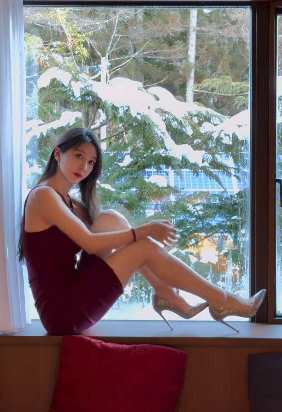 今年的雪下得挺惬意，雪景很美！