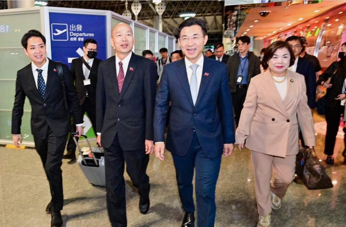 台湾问题越来越复杂 完成美国人交代的军购任务后，韩国瑜开启窜访英法之旅，并在