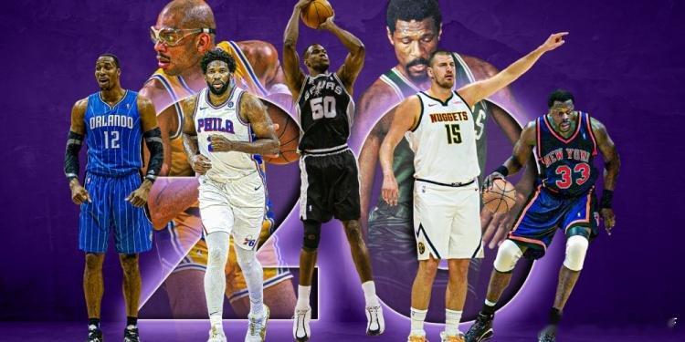 美媒HoopsHype撰文评出了NBA历史20大中锋：1-5：贾巴尔、比尔·拉塞尔、张伯伦、沙奎尔·