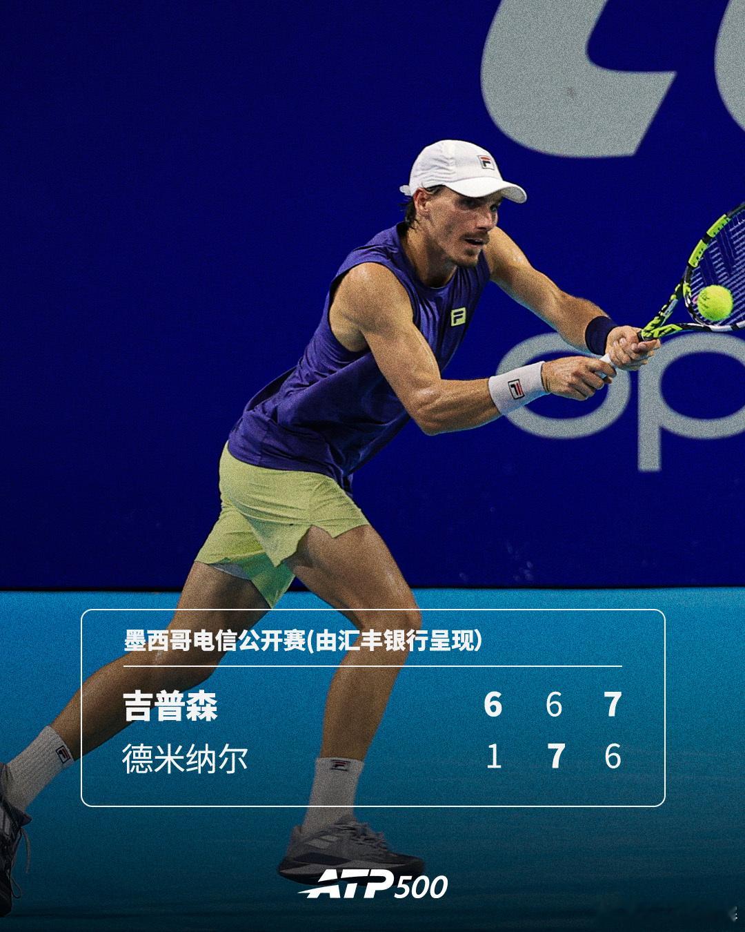 2号种子爆冷出局💣ATP500墨西哥电信公开赛(由汇丰银行呈现）首轮，资格赛