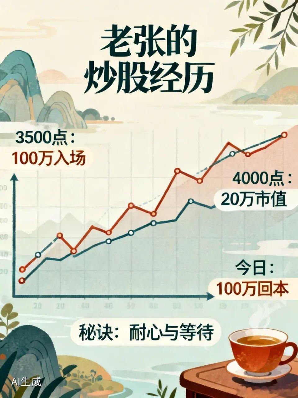 老张的炒股经历，说出来你可能不信，但这事儿真就发生在他身上。3500点那会儿，他